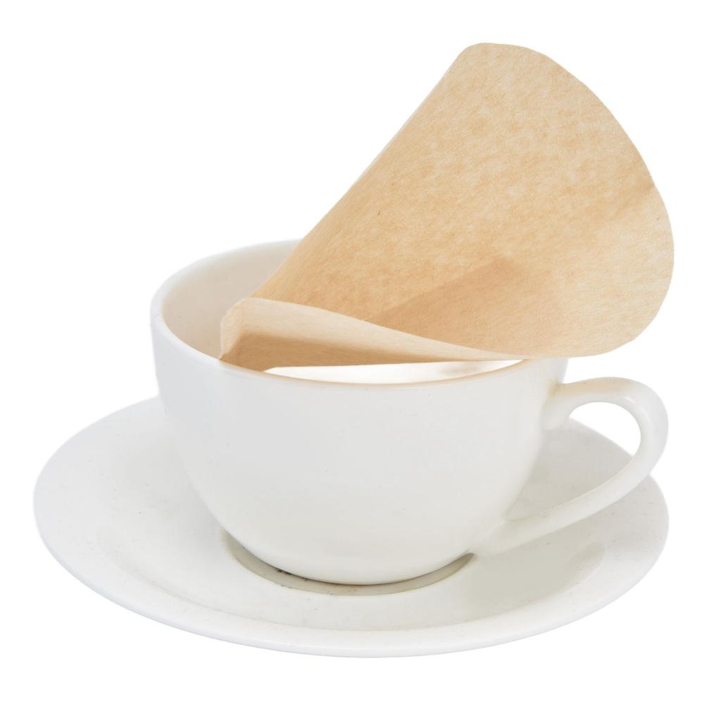 /мешок Кофейный фильтр бумажный неотбеленный одноразовый древесная целлюлоза бумага конусообразная форма для капельной кофеварки одноразовые фильтры для кофе