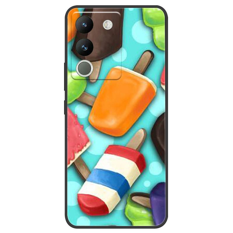 Чехол для VIVO V29E V2317 Защитный чехол для камеры Для телефона VIVO Y200 5G Мягкий силиконовый TPU Задняя крышка V2307 Ударопрочный Fundas