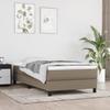 3144041 vidaXL Divan Bed with Mattress Taupe 90x190 Cm Fabric