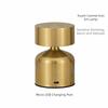 Modern Bar Desk Lamp Metal Dumbbell Design USB Rechargeable Table Lamp 3-Level Dimmable Touch Control Luminous Night Light Bar