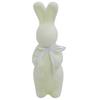 Easter Decor Flocked Easter Bunny Decor Easter Bunny with Bow Tie Bunny Figurine Foam Material Flocked Foam Rabbit