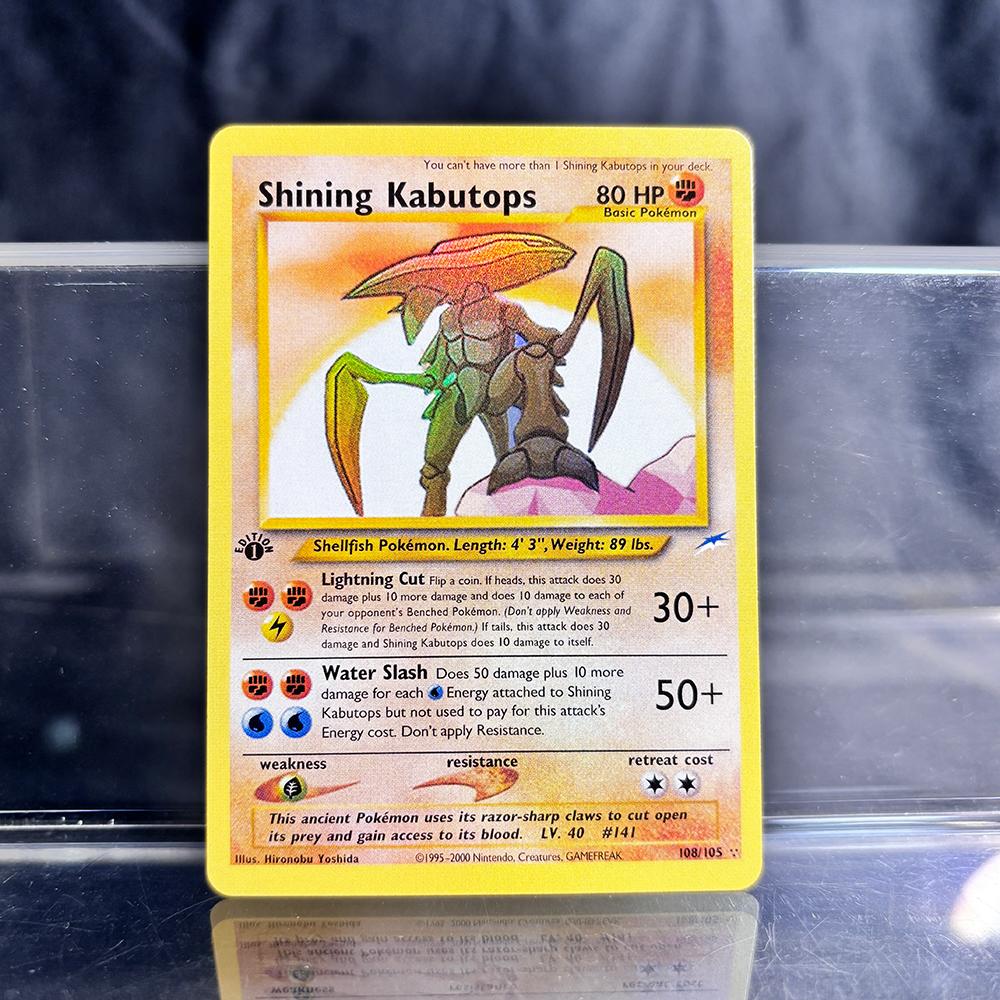 Голографическая Коллекция Игровых Карточек PTCG Прокси-Карты Чаризард Пикачу Мью EX Синглы PKM Фольгированные Карты Генгар VMAX Skyridge (SK)