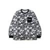 Bape Футболка с длинным рукавом и карманом, свободного кроя, с принтом Bape Stripe Abc Camo 1H80-111-001