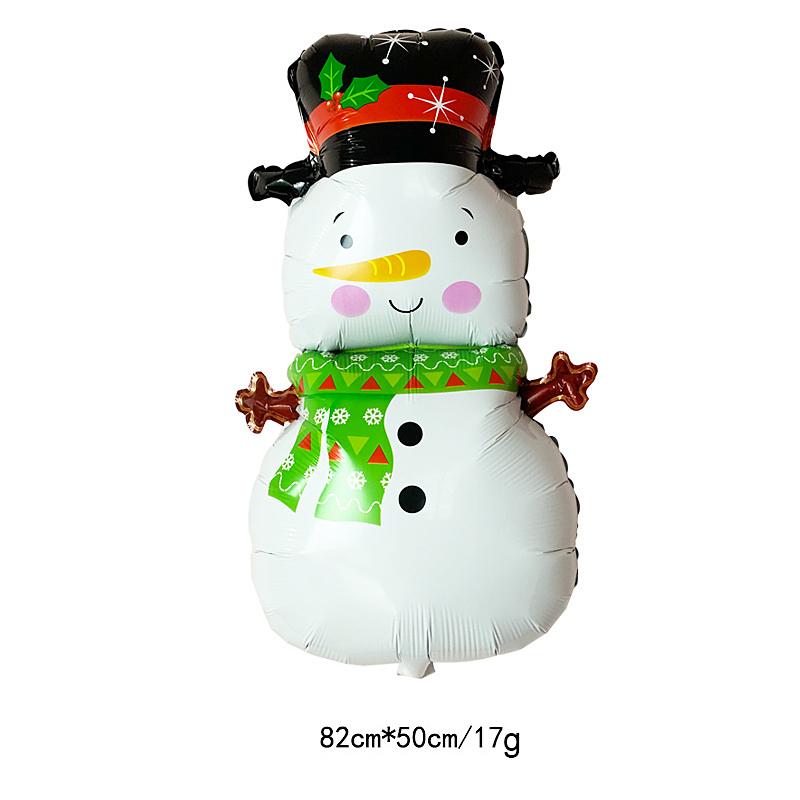 Милый алюминиевый Санта-Клаус, лось, снеговик, пингвин, рождественский декоративный воздушный шар AVE
