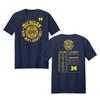 Футболка с commemorative дизайном к Чемпионату Национальной Лиги по Баскетболу Michigan Wolverines Мужская и Женская Хлопковая Одежда Топ