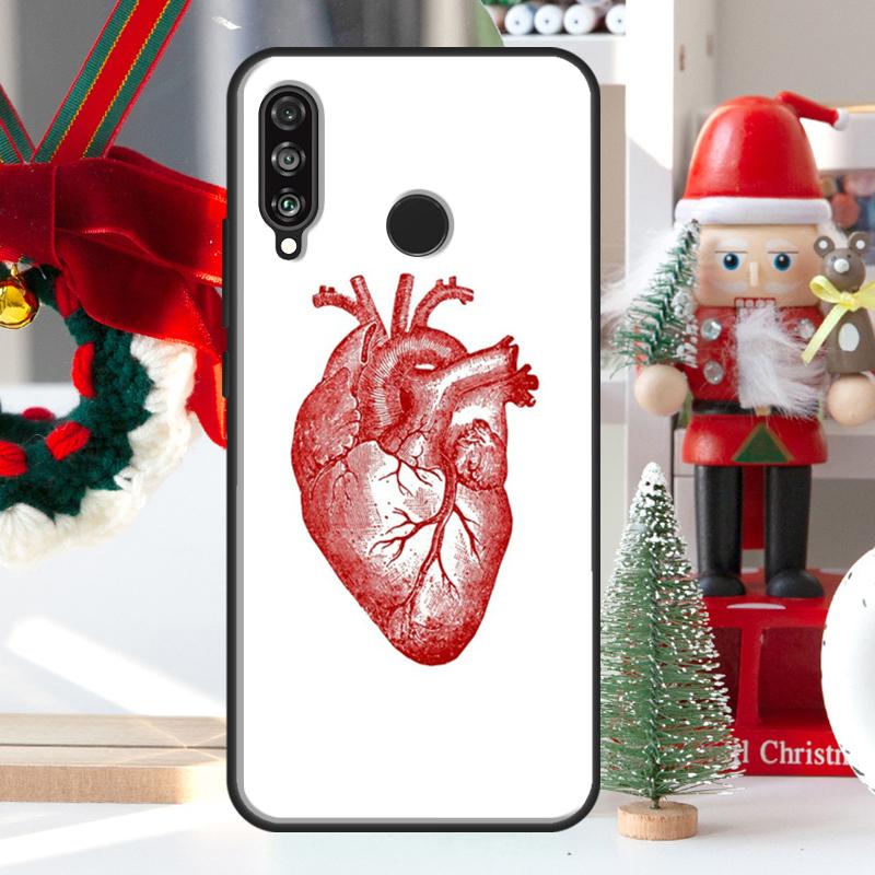 Анатомия человеческого сердца Для Huawei Nova 5T 9 10 SE 7i 8i 11i 12i Y73 Y72 Y61 Y91 Y60 Y70 Y90 P20 P40 P30 Lite Чехол