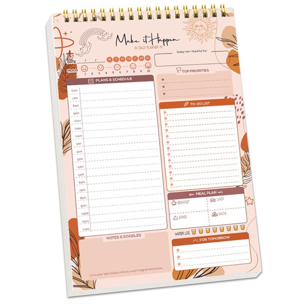 Portable To Do List Notepad Easy Tear-off A5 Agenda Planner Schedule Writing Pads Office Supplies