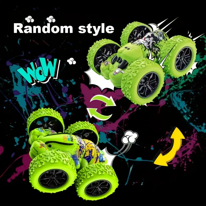 Игрушечные машинки 4WD Inertial Stunt Monster Truck - Двусторонняя езда, Прочная пластиковая конструкция, Яркие цвета и Бум! Дизайн - Подарок на день рождения/Рождество