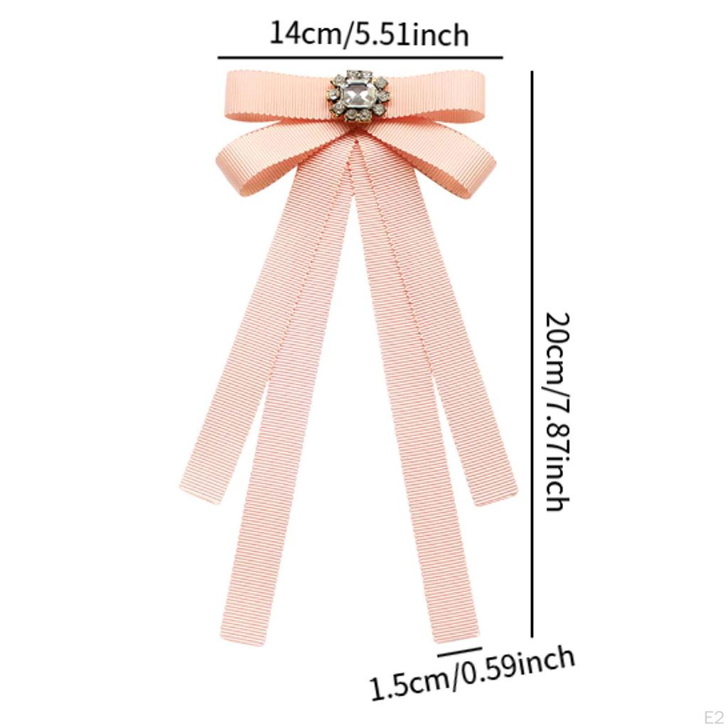 Bow Tie for Women Neck Brooch Pin Pre Tied Bowtie Ribbon Clothing Accessories