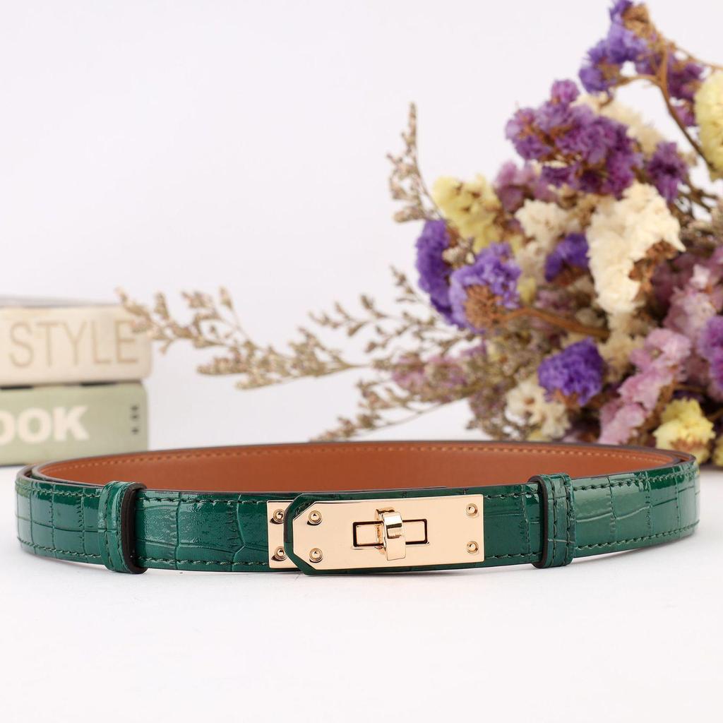 Универсальный женский ремень H-образного типа из лицевой коровьей кожи для подчеркивания талии и украшения летних платьев