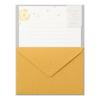 Midori Letter Set Cotton Fluff 86509006 Foil-Stamped Envelopes, Pattern,