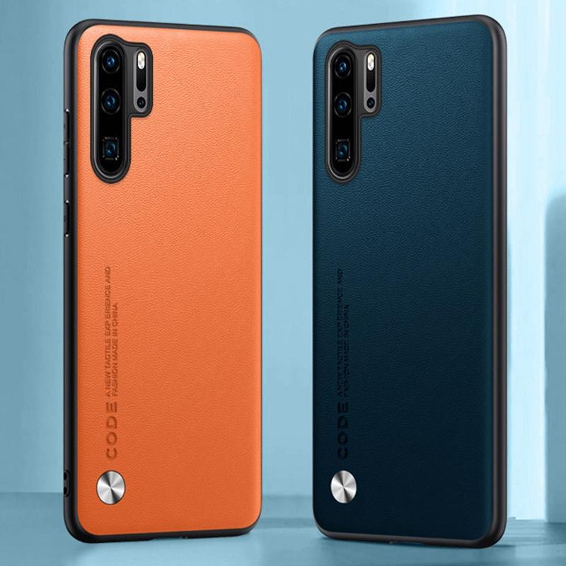 Роскошный чехол из искусственной кожи для Huawei P30 Pro, задняя крышка, матовый силиконовый чехол для телефона с полной защитой для Huawei P30 P30Pro Coque