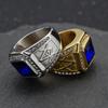 Кольцо из нержавеющей стали Винтажный золотистый цвет страз Мужской Хип-хоп Рок Мужской женский Ретро Свободный каменщик Масонство Масонские украшения