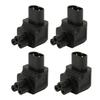 4pcs IEC320 C8 To IEC320 C5 Power Adapter Professional Copper Computer Power Adapter for PDU