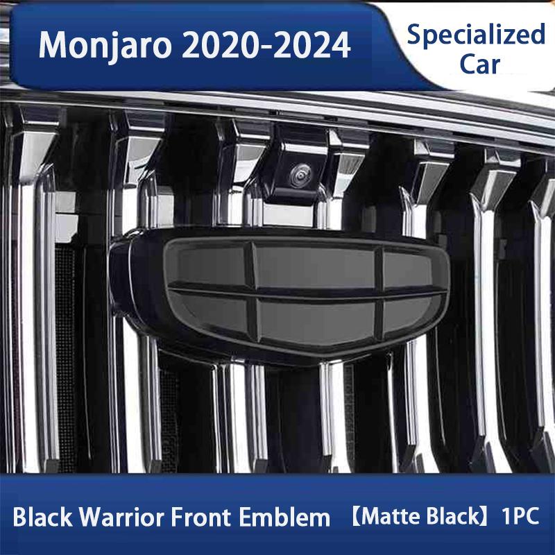 Для Geely Monjaro Manjaro Xingyue L KX11 2020-2026 Передняя эмблема Черная сетка Самурай Декорация Модификация Логотип автомобиля Аксессуары