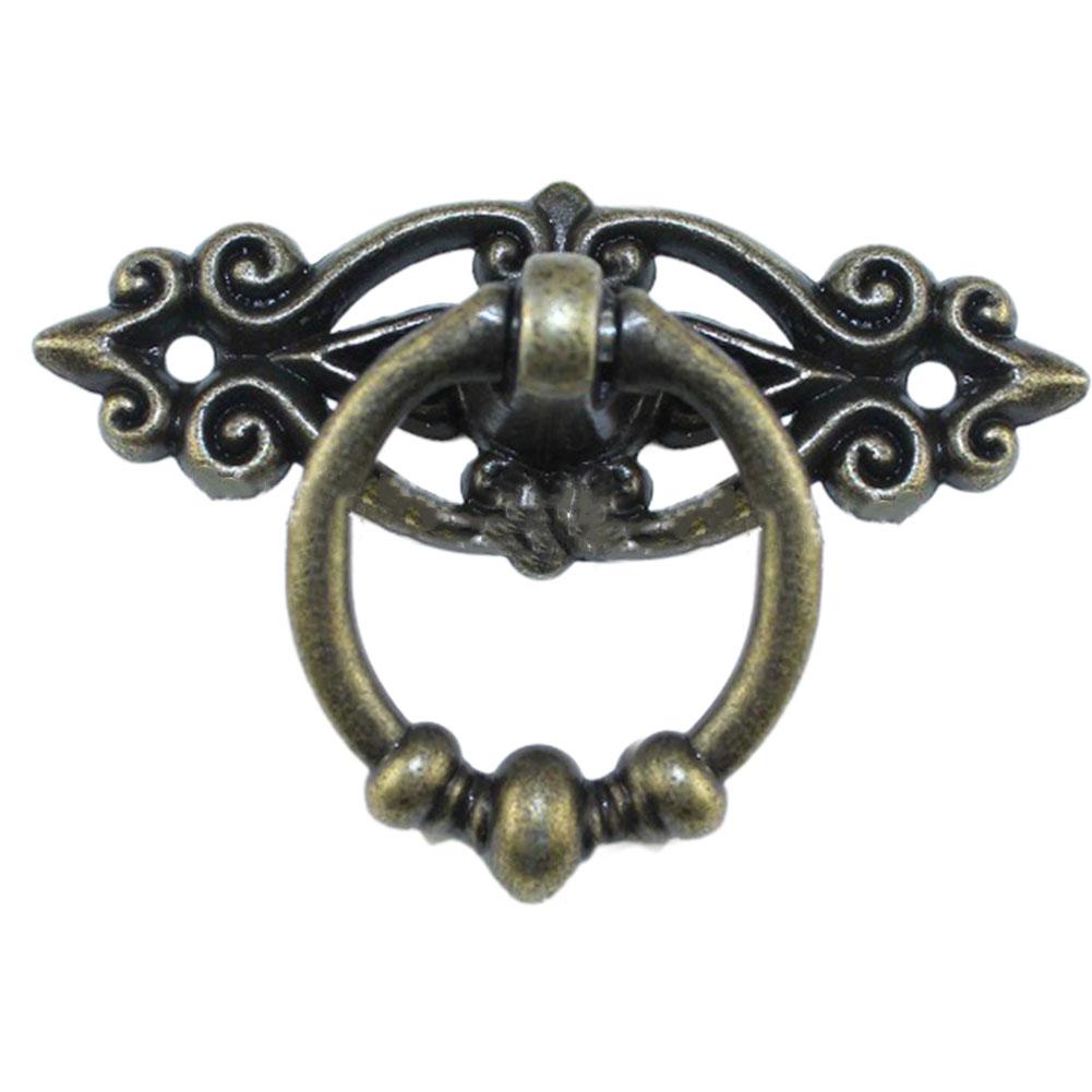 Антикварные ручки из сплава для комодов, подвесные детали фурнитуры