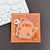 30 Sheets/Pack Ins N Times Posted Cute Memo Pad Capybara Special-shaped Sticky Note  For Daily Notes