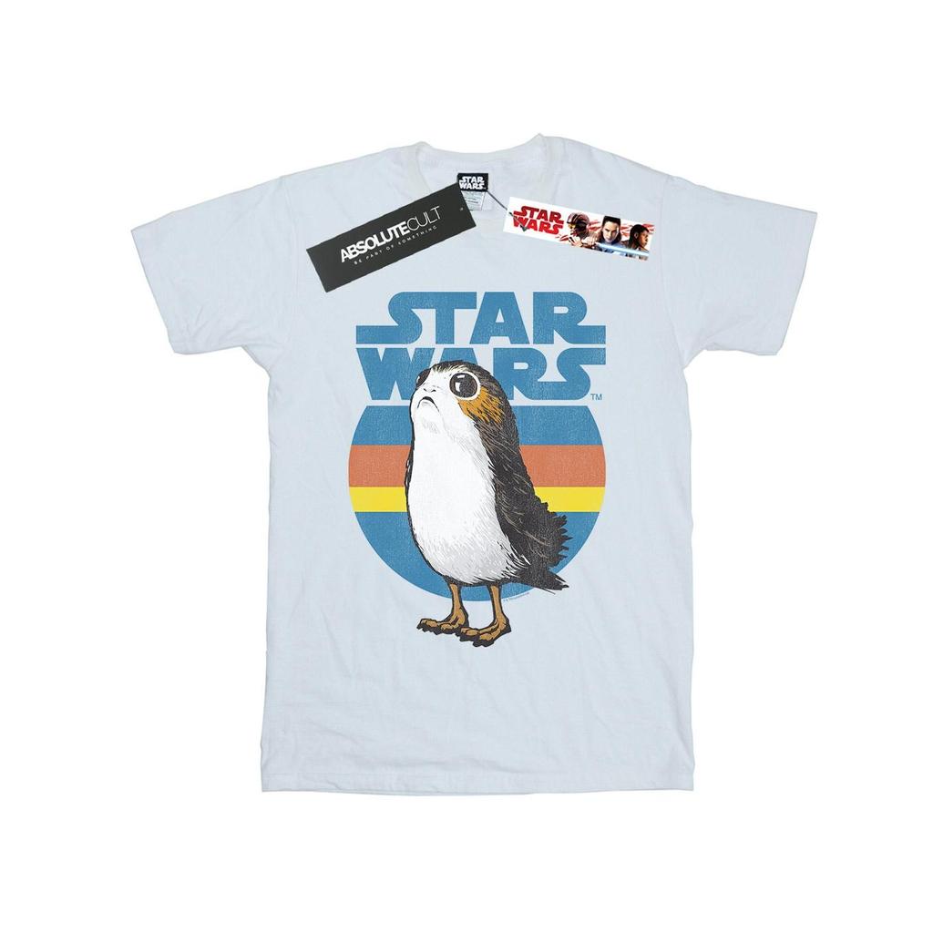 Star Wars Womens/Ladies The Last Jedi Porg Cotton Boyfriend T-Shirt