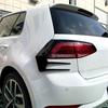 1 Pair Car Rear Bumper Lip Spoiler Taillight Lamp Cover Trim For VW GGolf 7.5 MK7.5 2016-2019 Plastic Auto Parts