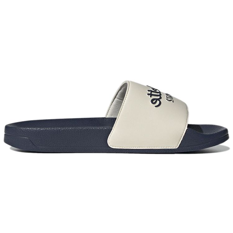 Adidas Adilette Шлепанцы для душа White Shadow Темно-синие кроссовки унисекс Wonder-White GW8748