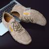 Модные замшевые туфли из натуральной кожи, мужские мокасины, классические повседневные кожаные туфли, качественные мужские туфли на плоской подошве со шнуровкой, для вождения, Zapatos Hombre 46