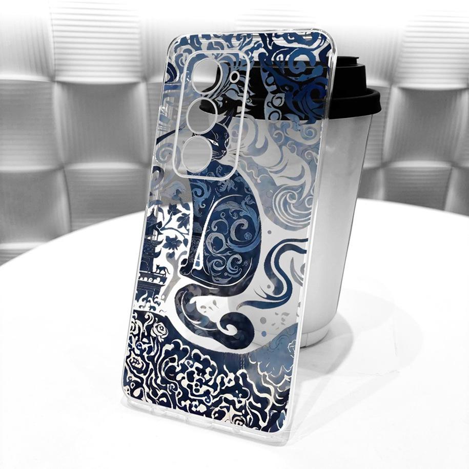 Для чехла Xiaomi Redmi 15 4G Чехол для телефона Популярный Цветок Мягкий Прозрачный Силиконовый Защитный Чехол Для Xiaomi Redmi 15 5G Redmi15 Funda