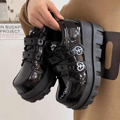 Телепатия ГУРУРУ оригинальный панк впрыск воды любовь крест макарон субкультура, туфли на платформе