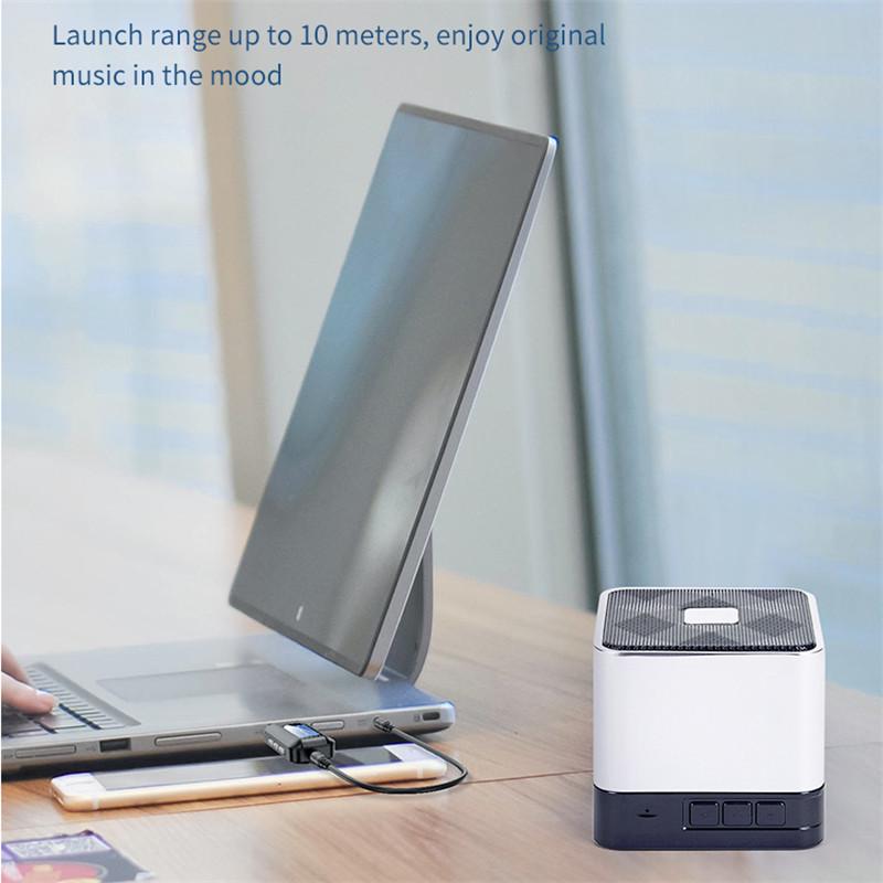 CANXING Bluetooth 5.0 Приемник-передатчик ЖК-дисплей 3,5 мм AUX Jack 2 In1 USB Bluetooth Dongle Wireless