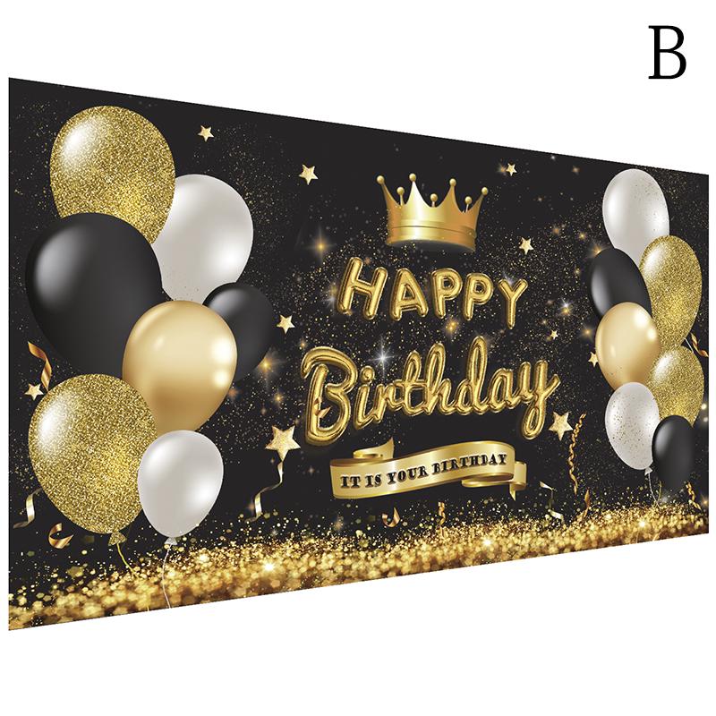 11 стилей Bday Party Decor Happy Birthday Backdrop Birthday Flag Balloons 18th 30th