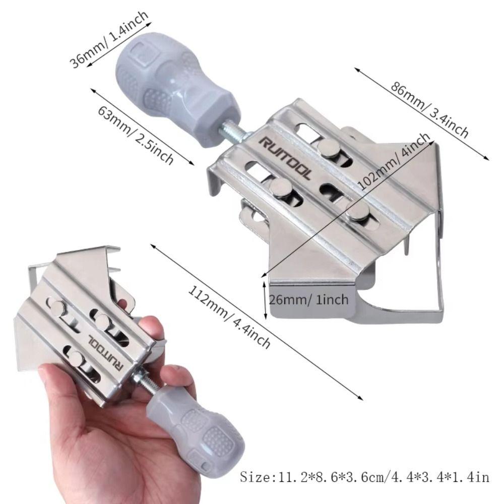 Угловой зажим из нержавеющей стали, многоцелевой инструмент для создания фоторамок, поворотный зажим с прямым углом, Т-образный