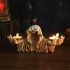 Cross-Border Halloween Candlestick: Ghostly Wizard, Magic Cat, Skull Décor