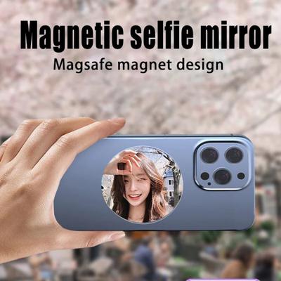 Магнитное зеркало MagSafe для задней камеры телефона для селфи и влогов, HD-фото, вспомогательная камера, выпуклое зеркало для iPhone, Samsung, аксессуары для фотосъемки