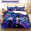 3PC Custom Name Fantasy Anime Girl Bedding Set Printed Bedding Set Duvet Cover Closure Includes 1 Duvet Cover & 2 Pillowcases for All Seasons Bedroom