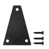 Pure Black Guitar Truss Rod Cover Wear Resistance Plastic Electric Guitar Truss Rod Cover Plate