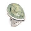 Natural Prehnite Gemstone 925 Sterling Silver Jewelry Ring Size 8.5 S3p11