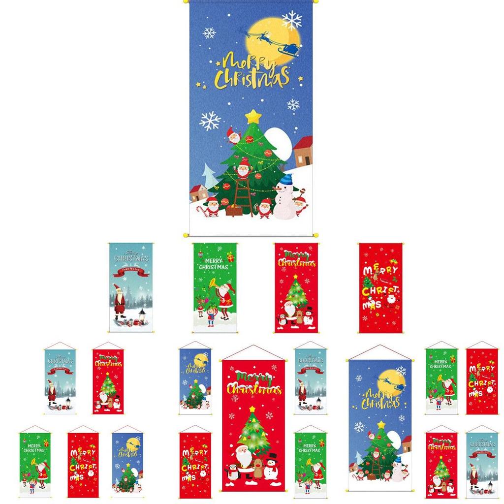 Рождественский подвесной флаг «Веселый Рождество» Декор Рождества Дом Улица Вечеринка Окно Декорация