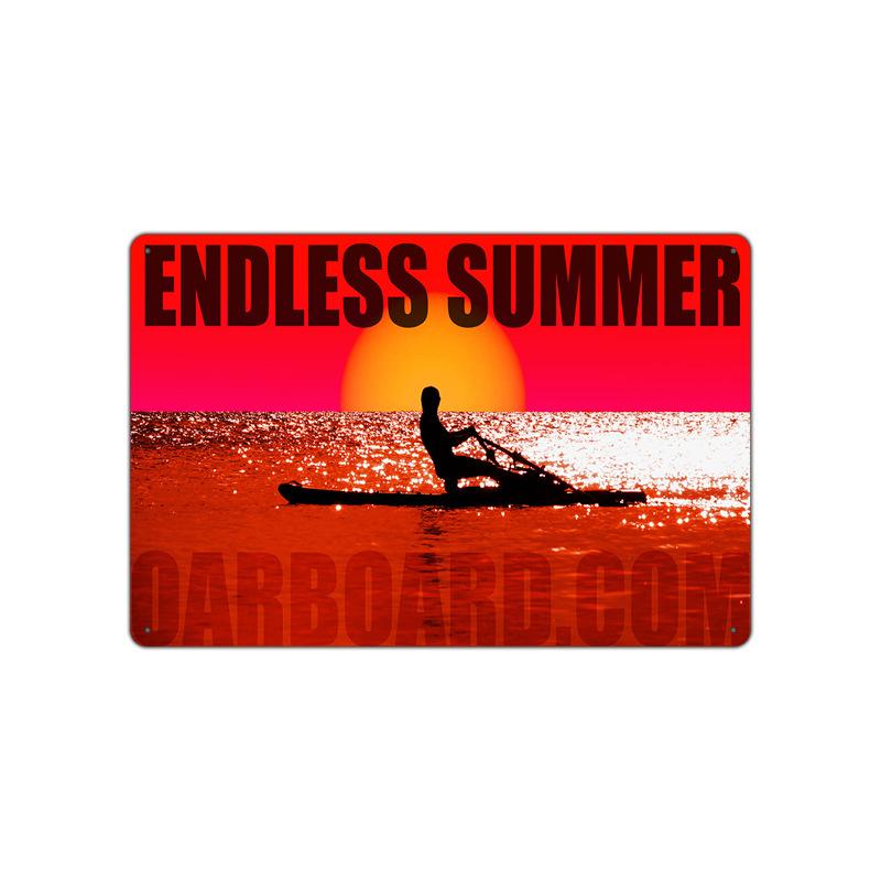 Летний пляжный закат, металлическая жестяная вывеска, таблички, декорации, железная живопись, кафе-бар, домашний декор, приморский дом, стена, жестяная пластина, постер