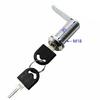 Practical 16/20/25/30mm Cam Lock Metal Cabinet Silver Door Lock with 2 Keys Easy Replacement Locker Lock Door
