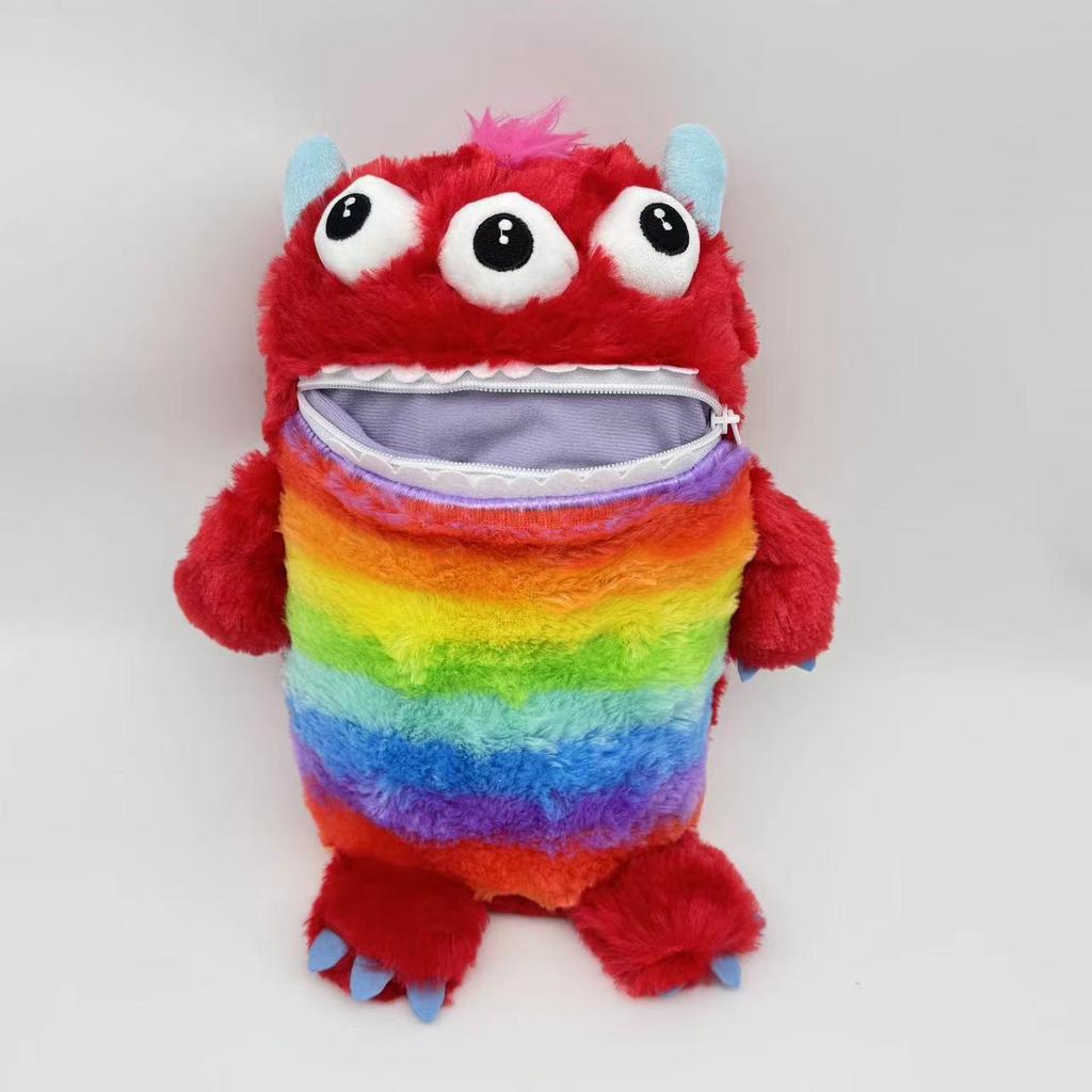 TreasuringU 2025 New Kawaii Colorful Monsters Plush Toys Cartoon Worries Monster Stuffed Dolls Pillow Christmas Birthday Gifts