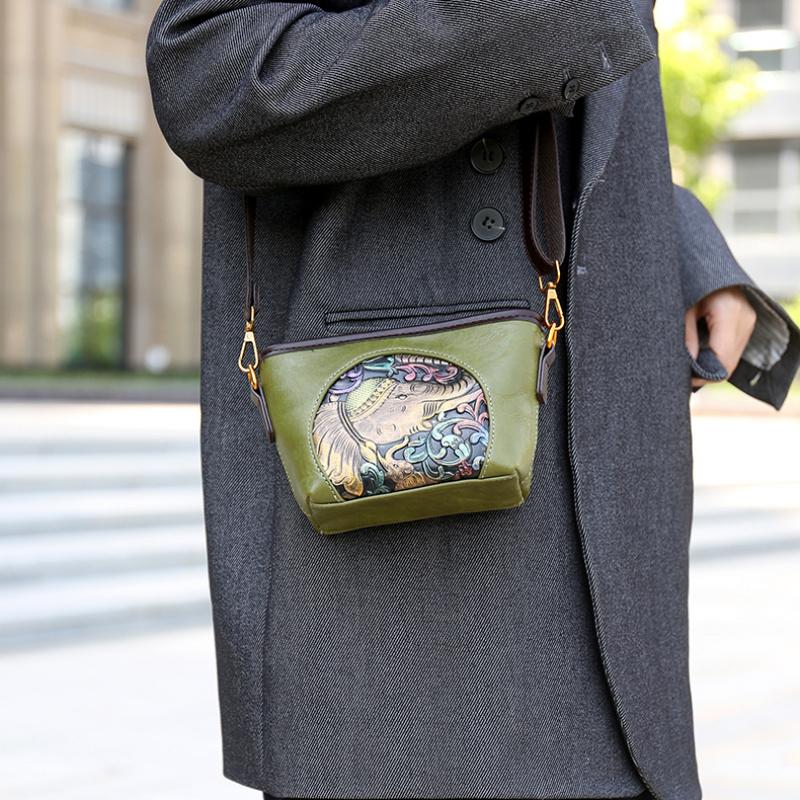 Мягкая кожа Маленькая сумка-клатч для мамы Женская 2025 Новая мода Корейская версия Простая сумка на одно плечо Женская сумка кроссбоди