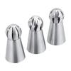 3pcs Silicone Kitchen Accessories Icing Piping Cream Pastry Bag + 3 Stainless Steel Nozzle Set DIY Cake Decorating Tips Set Tool