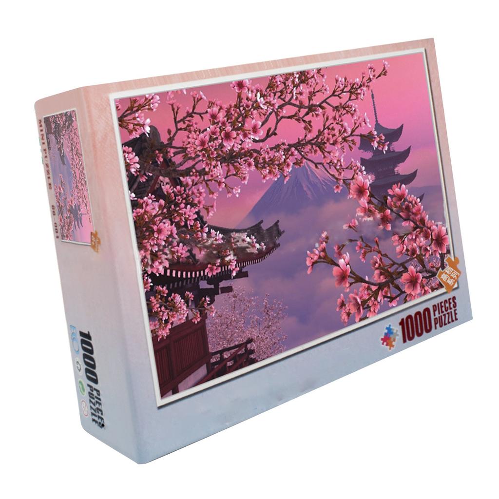 1000 Pieces Sakura Jigsaw Puzzle Cartoon Anime Challenging Sakura Puzzle DIY Toys for Kids Adults