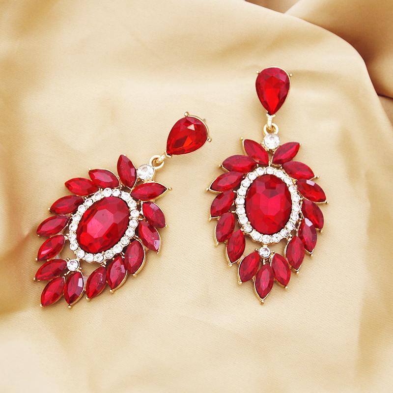 Великолепные серьги-подвески с кристаллами и стразами для женщин, крупные гипоаллергенные серьги, подарок, ювелирные украшения, мода