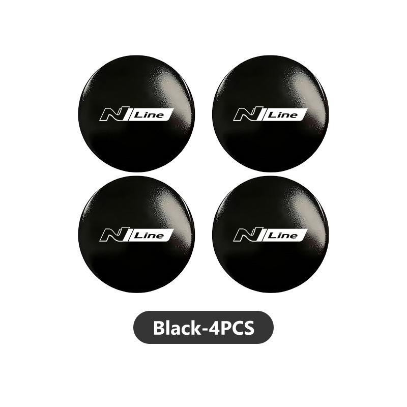 For Hyundai Car Styling Wheel Center Hub Caps Rim Cover Badge Emblem Stickers N Line i20 i30 Sonata Tucson Azera Elantra KK5