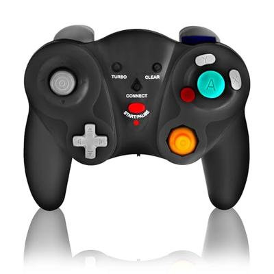 K&SGAMER Контроллер GC для GameCube и Wii (Переключатель 1/2 требует соединительного отвода) (черный)