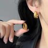 Vintage Wheat-stitch Diamond-encrusted Brushed Ear Pins with An Elegant and Sophisticated Look As An Accessory.