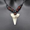 Hawaii Surfer Jewelry Handmade Imitation Shark Teeth Pendant New Zealand Maori Tribal Bone Choker WoMen's Men's Necklace