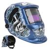 Auto Darkening Welding Helmet LCD True Color Protective Adjustable Blue Gentleman Skull Style