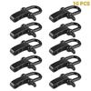 10PCS Alloy U Shaped Shackle Buckle with 4 Holes for Adjustable Buckles for Survival Bracelets
