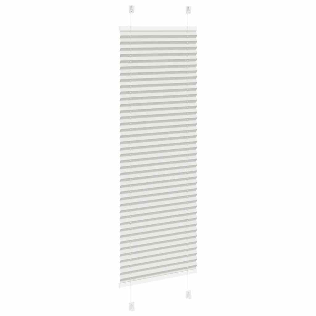 Roleta Plisowana Jasnoszara 50X150 Cm Szerokość Tkaniny 49,4Cm